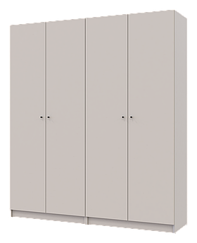 Комплект шаф для одягу з полицями Doros Промо (2 шт.) 180х48х204 см Кашемір (DRS-011466)+
