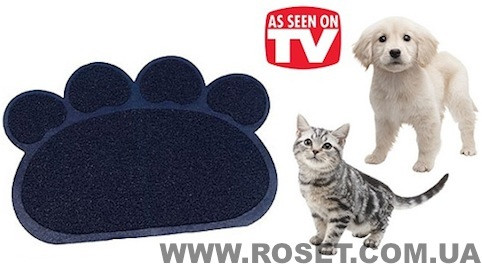 Коврик для питомца paw print litter mat (цвет синий) - фото 6 - id-p30547810