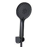 Змішувач для ванни Qtap Taurus (з душовим гарнітуром) QTTAU259BLM45662 Black Matt, фото 5