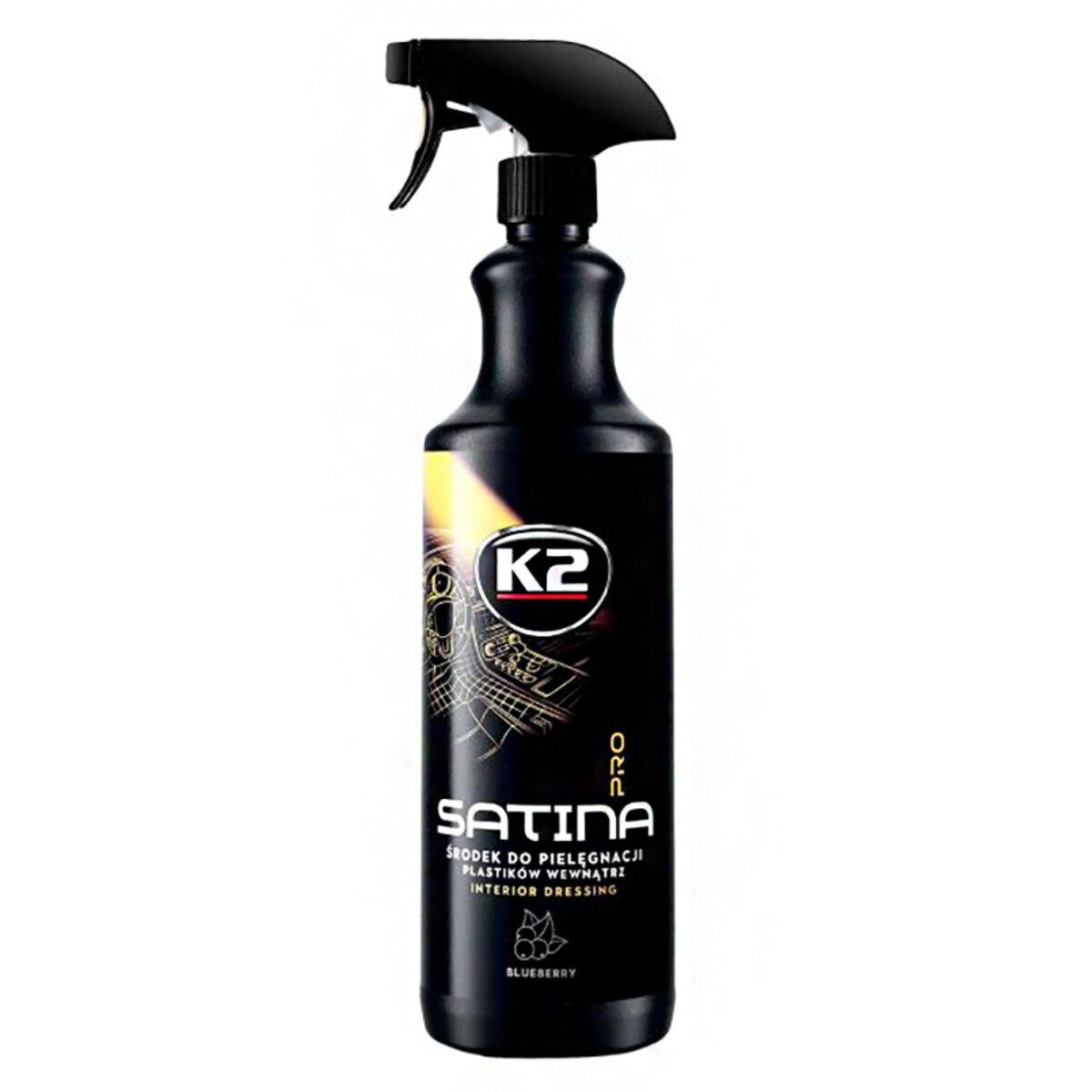 Засіб для догляду за панеллю приладів та пластиковими деталями K2 Satina Pro лохина 1л, фото 1
