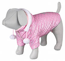Куртка зимова для собак"Dog Princess"з капюшоном,24 см,рожевий