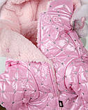 Куртка зимова для собак"Dog Princess"з капюшоном,36 см,рожевий, фото 5
