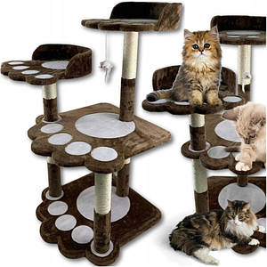 Кігтеточка будиночка дерев'яний 101 см 2409