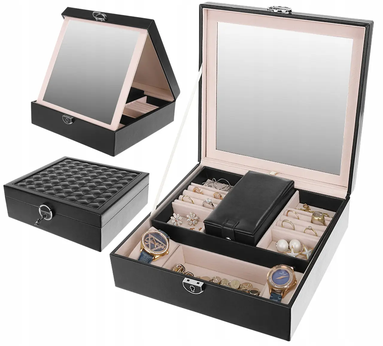 Скринька для прикрас, органайзер для коштовностей, футляр для ювелірних виробів Beautylushh 8896, фото 1