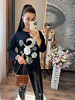 Кофта жіноча з принтом L XL XXL