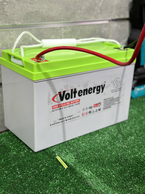 Акумулятор GEL Volt Energy 12v 100 Ah для дбж та гібридних електростанцій Туреччина, фото 3