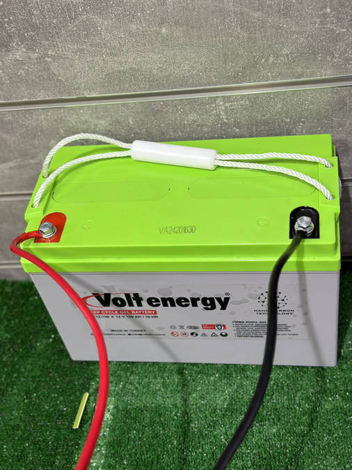 Акумулятор GEL Volt Energy 12v 100 Ah для дбж та гібридних електростанцій Туреччина, фото 4