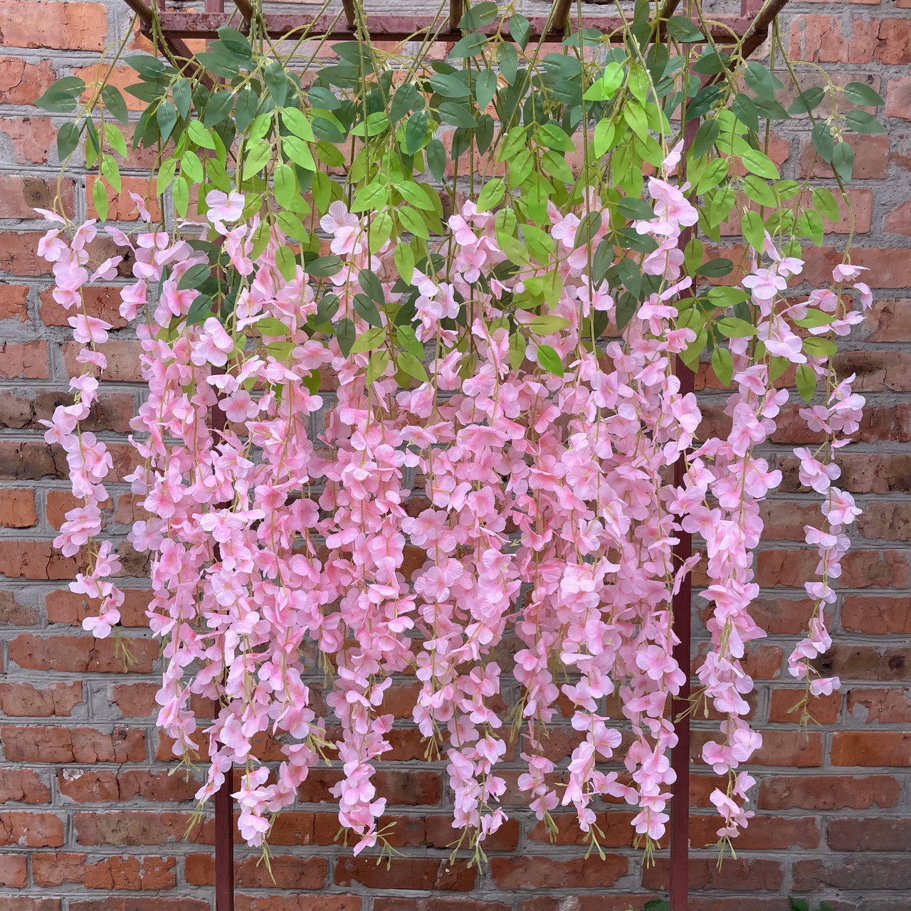 Гілка гліцинія звисає. рожева 110 см (за 12 шт.), фото 1