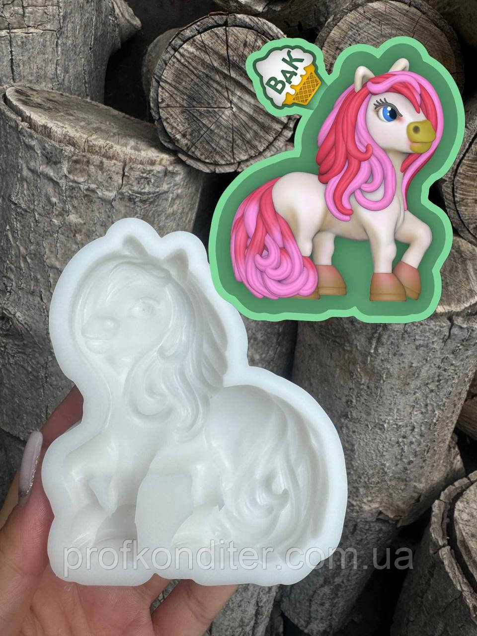 Ексклюзив. Силіконовий молд для ГІПСУ та ін "Конячка", фото 1