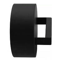 Заглушка до трійника Darco Ø 150 чорна сталь 2 мм