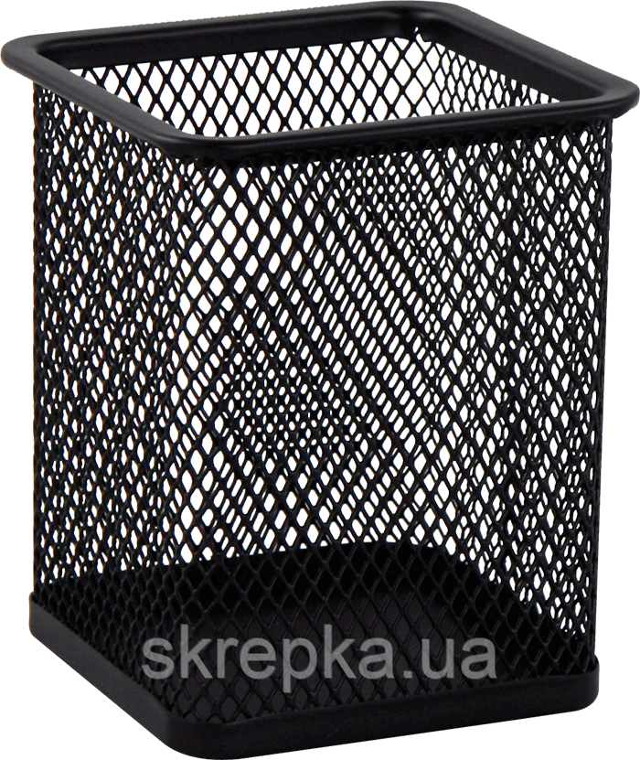 Підставка для ручок квадратна Buromax 6201 металева чорна