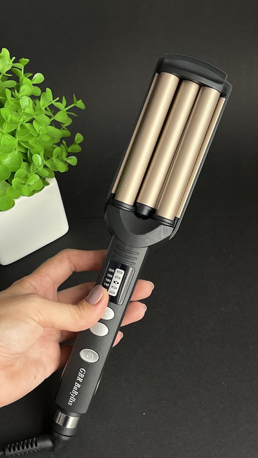Плойка потрійна gbr babyliss професійна плойка для волосся