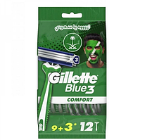 Станки для гоління одноразові Gillette "Blue 3 Comfort" (12шт.)