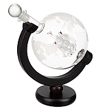 Подарунковий набір на підставці Графін - глобус - Набір для віскі Malatec 22553, фото 6