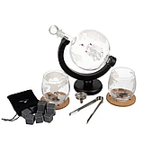 Подарунковий набір на підставці Графін - глобус - Набір для віскі Malatec 22553, фото 8