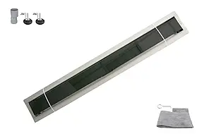 Трап душовий OCEAN-(4) із нержавіючої сталі 70*600мм Glass Black