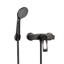Змішувач для душу настінний MONE Deluxe KINGDOM 9381381GR Gun Gray, фото 4