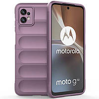 Силіконовий чохол SOFT Silicone Case для Motorola Moto G32 Мікрофібра, Soft touch. Лаванда terra