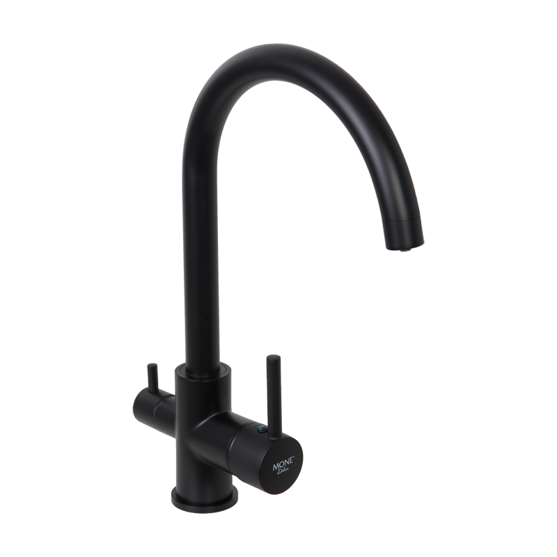 Змішувач для кухні з функцією підключення фільтра MONE Deluxe XY6610-1 Black