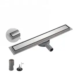 Трап душовий OCEAN-(4) із нержавіючої сталі 70*400мм під плитку