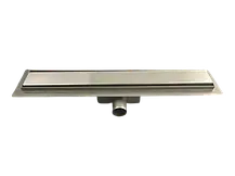 Трап душовий OCEAN-(4) із нержавіючої сталі 70*400мм під плитку, фото 5