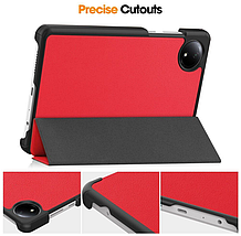 Чохол книжка Crazy Horse на Xiaomi Redmi Pad SE (8.7") 2024 / червоний, фото 5