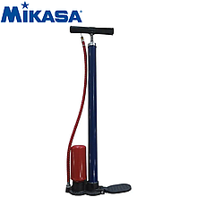 Насос для м'яча ручний підлоговий з голкою і компресором Mikasa AP-2 чорний