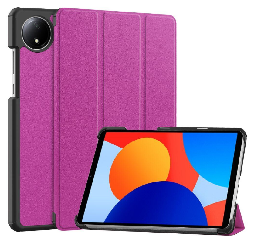 Чохол книжка Crazy Horse на Xiaomi Redmi Pad SE (8.7") 2024 / фіолетовий