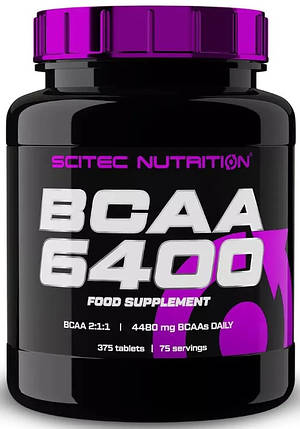 BCA Scitec BCAA 6400 375 таб, фото 1