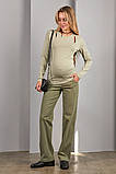 Прямі штани для вагітних Sage оливкові, фото 3