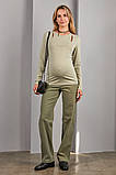 Прямі штани для вагітних Sage оливкові, фото 5