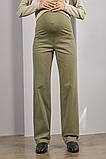 Прямі штани для вагітних Sage оливкові, фото 6