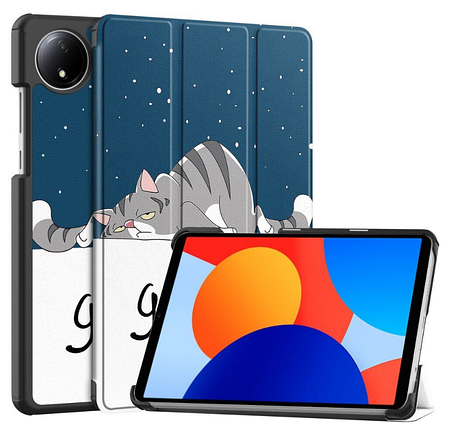 Чохол книжка Crazy Horse на Xiaomi Redmi Pad SE (8.7") 2024 / good night, фото 1