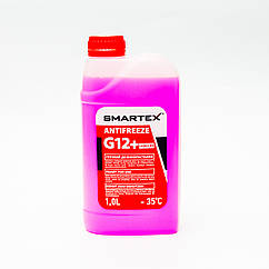 Антифриз G12+LONGLIFE -35°C  SMARTEX 1,0л червоний (SM39726 )