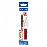 Олівець НВ MILAN 071230312 чорнографітовий трикутний D2,2mm