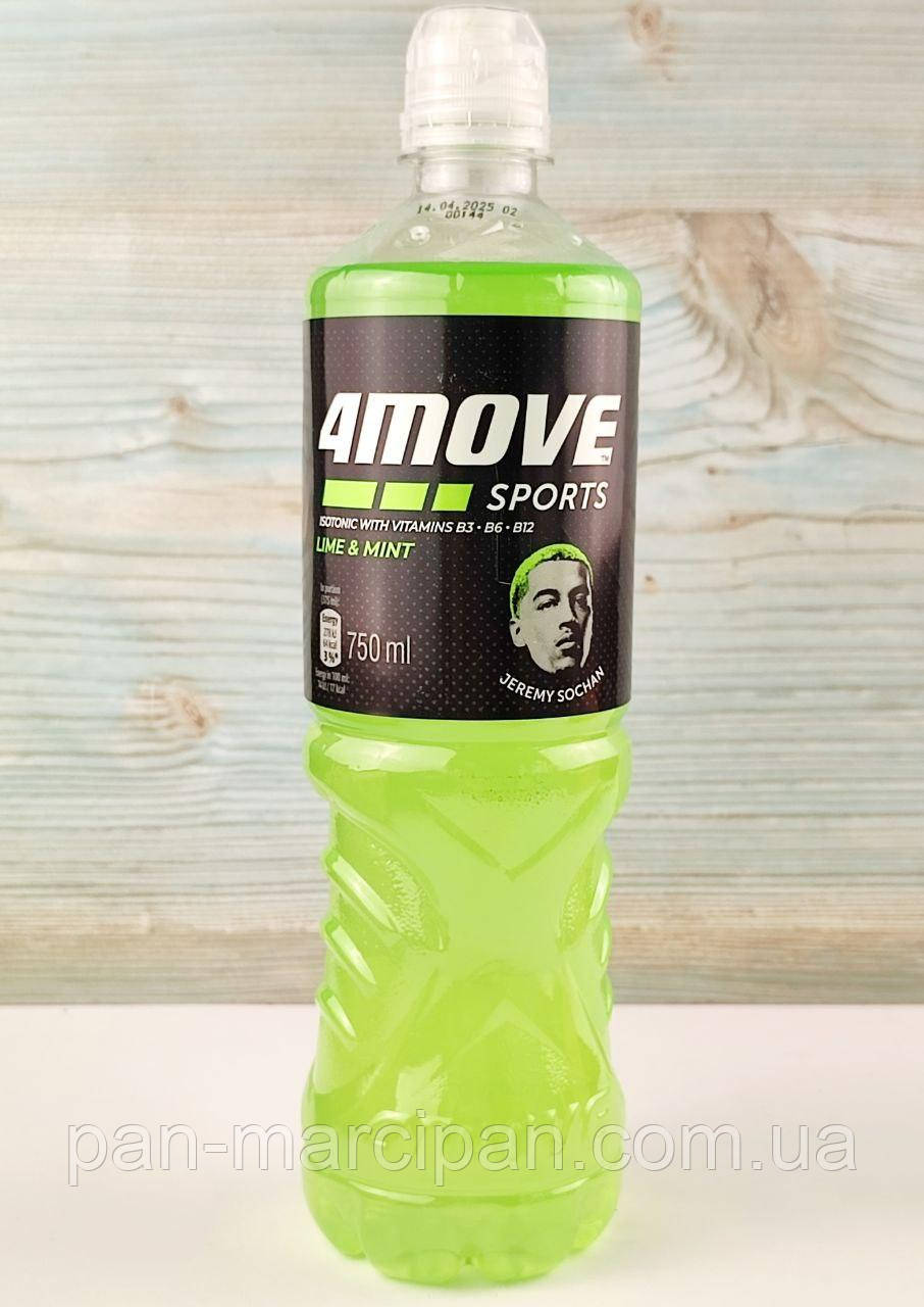 Напій негазований лайм і м'ята 4Move 750 мл, фото 1