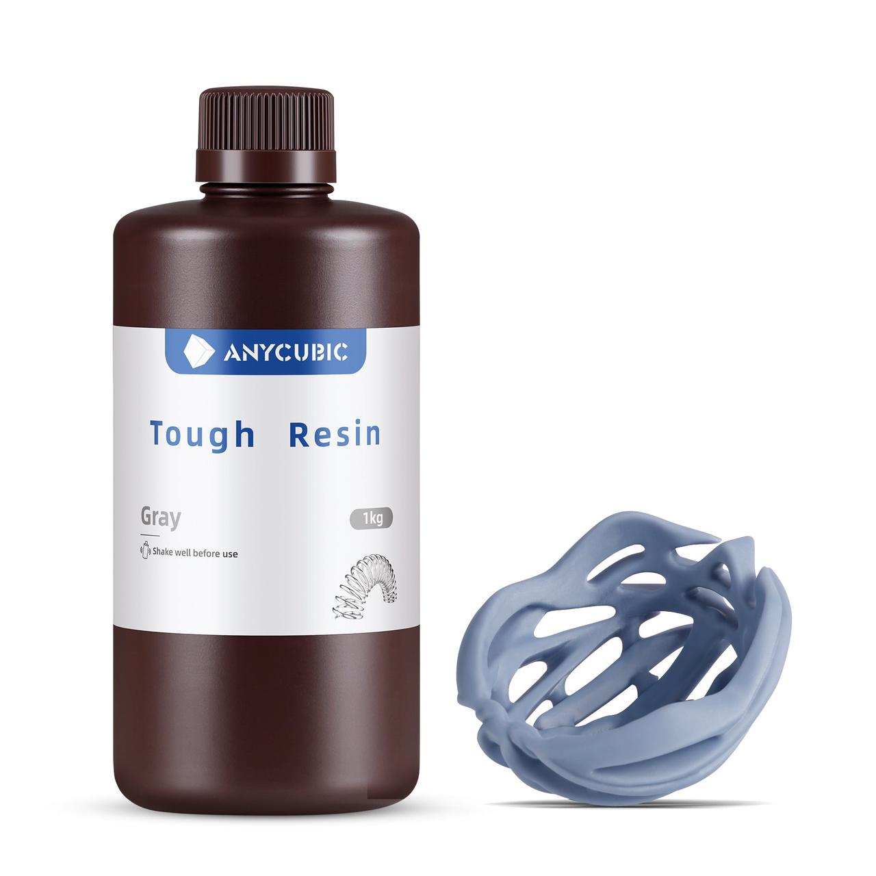 Фотополімерна смола Anycubic Tough Resin Grey (Сіра), 1kg