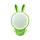 Світильник нічник в розетку LED BUNNY 2CCT 1W 30Lm 220V зелений з вимикачам, фото 3