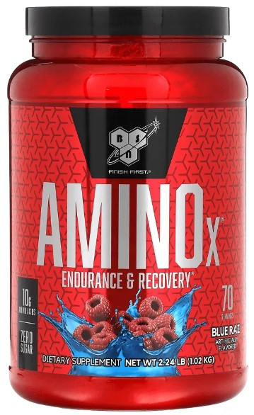 Амінокислоти bcaa порошок BSN Amino X 1.01 кг Блакитна малина
