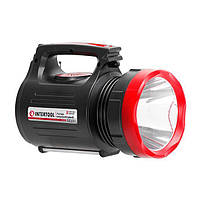 Фонарь аккумуляторный INTERTOOL LB-0104, 1 LED 5 W + 22 SMD, 6000 мАч, PowerBank, солнечная панель, радио, MP3, фото 6