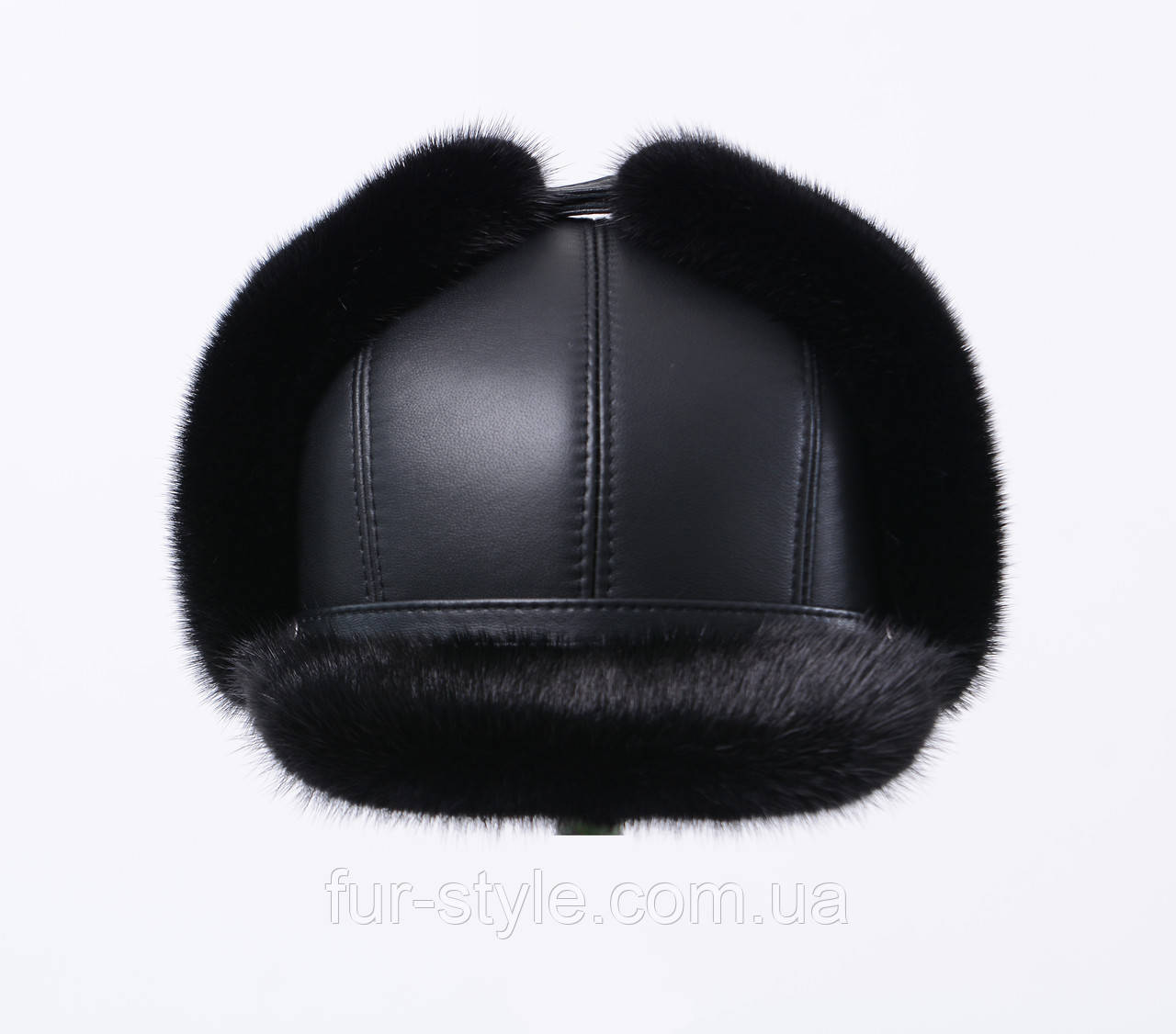Мужская зимняя норковая шапка из натурального меха "Ушанка" по выгодной ...
