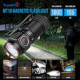 Ліхтар Trustfire MT10 (1000LM, usb-c, ipx8, Акумулятор 16340, Магніт, Пам'ять режимів, Індикатор, 155 метрів), фото 8