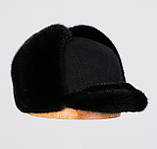 Норкова чоловіча шапка Вушанка з козирком Замша, фото 10