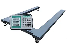 Палетні ваги 800х1200 мм Горизонт, з калькулятором, серія «СТАНДАРТ» A9-0812
