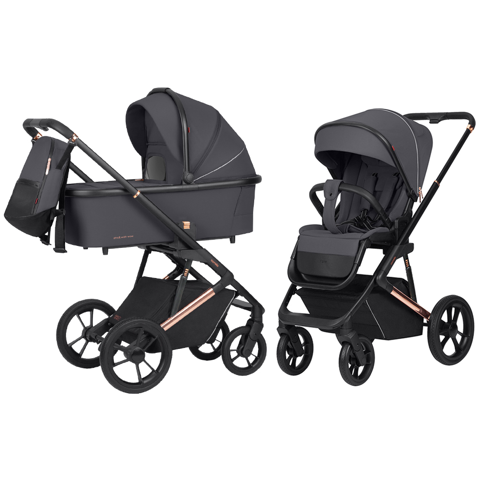 Коляска 2 в 1 Carrello Sigma Каррелло Сігма, Stone Grey