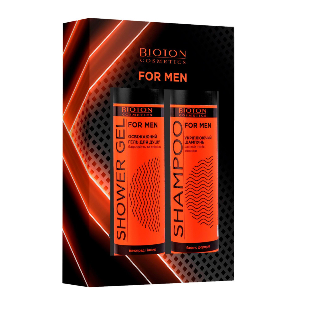 Подарунковий набір Bioton For Men (гель для душу+шампунь)
