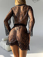 Мереживний халат. Одяг для дому. Сексуальні халати., фото 5