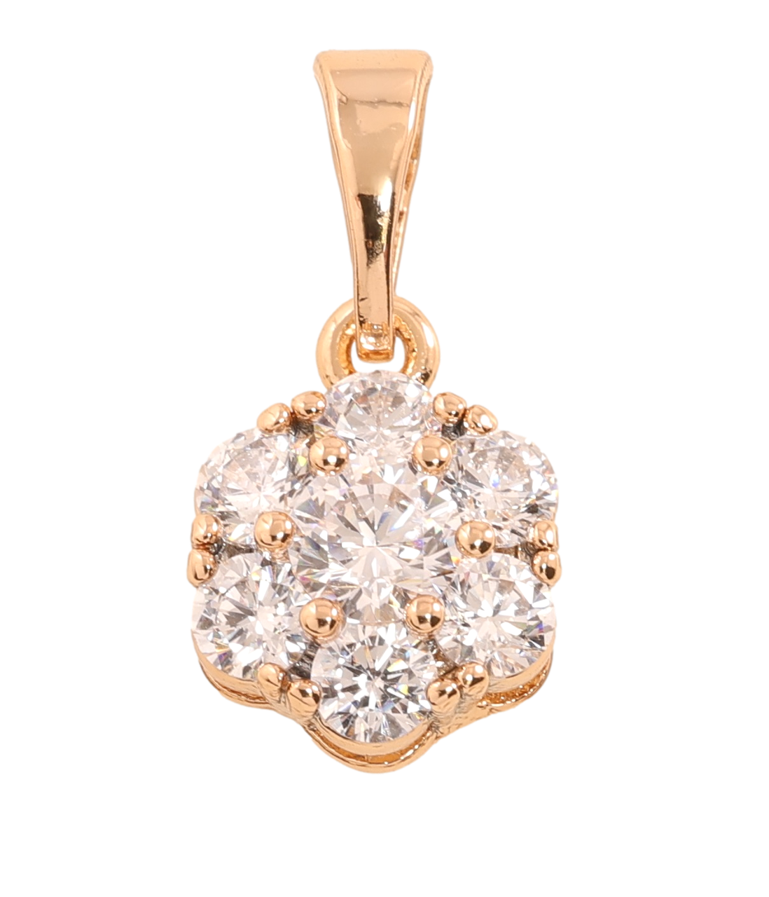 Кулон Xuping Позолота 18K "Кришталева квітка" для ланцюжка до 5мм