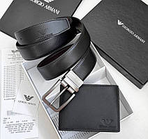 Чоловічий подарунковий набір портмоне і ремінь GA (114)