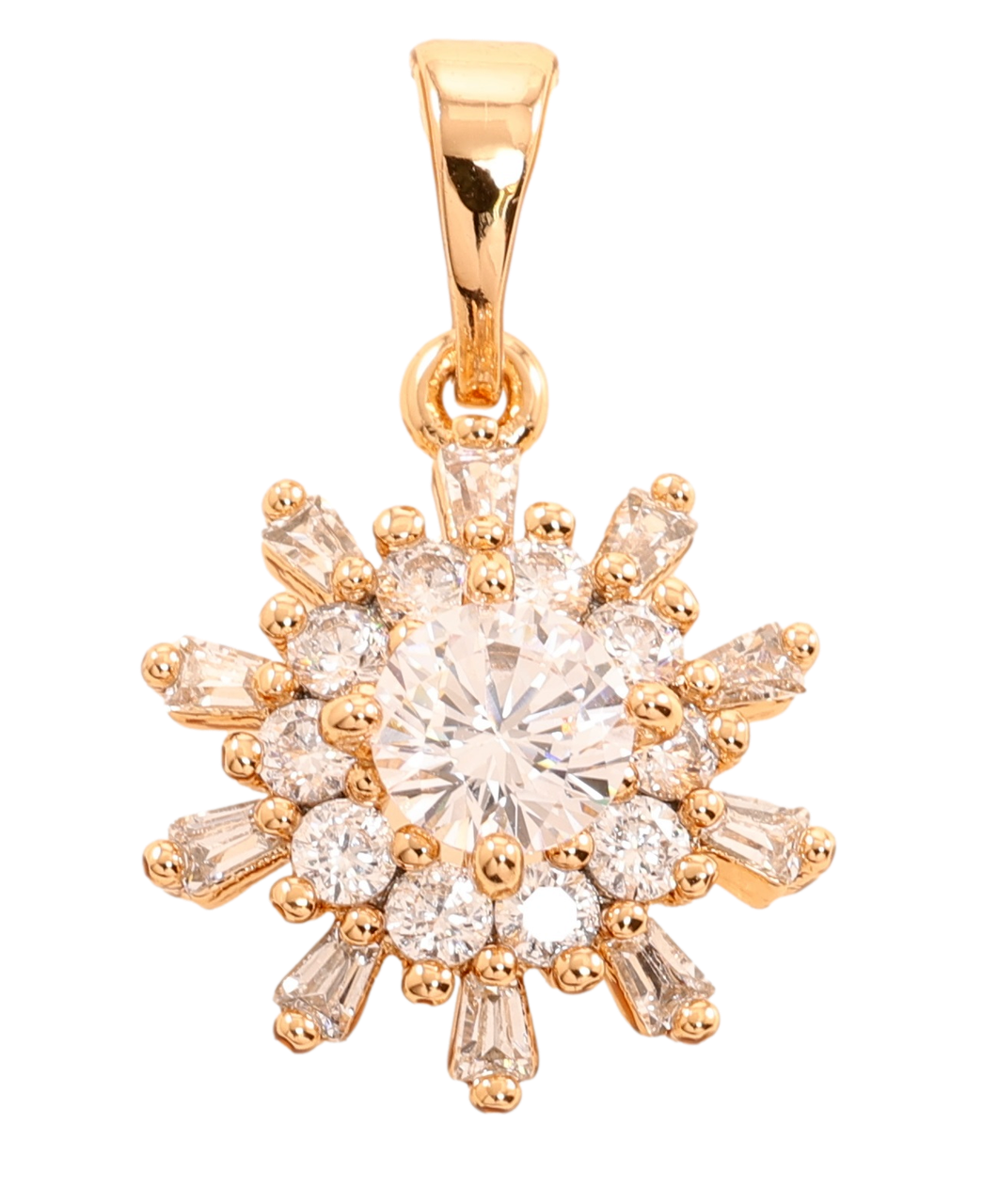 Кулон Xuping Позолота 18K "Кристальна зірка" для ланцюжка до 5мм
